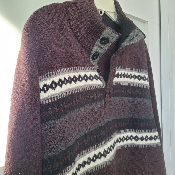 Method Quarter Button Sweater Mens Size M - Picture 3 of 10